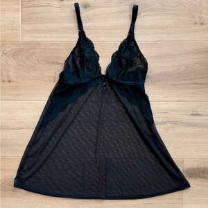 Black Babydoll Chemise Size M/L